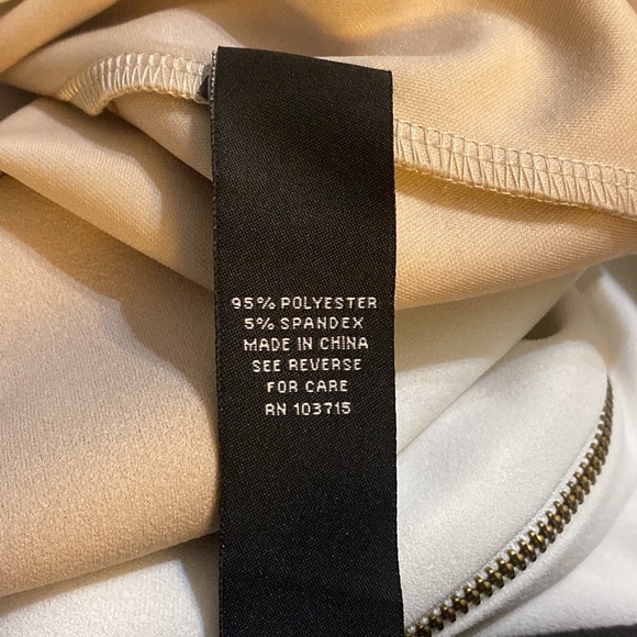 Sharagano white and nude dress size 4 - Picture 6 of 7